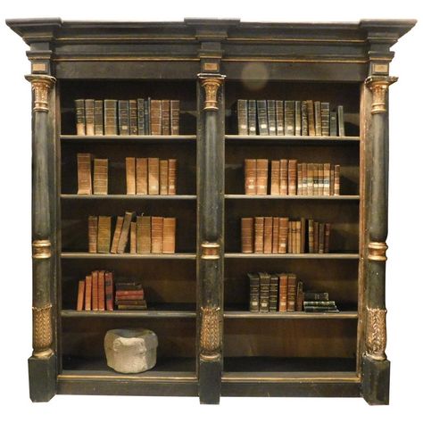 Cire Trudon Candles, Mystery Room, Solid Wood Bookcase, Antiques Repurposed, Lacquered Walls, Walnut Bookcase, Italy House, Coral Decor, Oak Bookcase