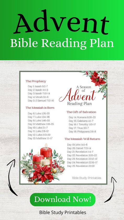 Advent Bible Reading Plan, Advent Scripture, Bible Reading Plans, Advent Prayers, Advent Readings, Study Printables, Scripture Writing Plans, Scripture Writing, Writing Plan