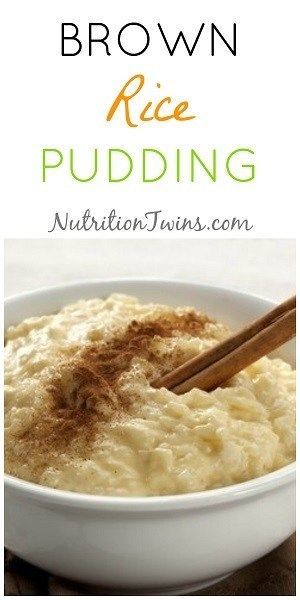 Simple Brown Rice Pudding Recipe | Only 147 Calories, Healthy Clean Eating snack or weight loss dessert | No preservative Ingredients #guiltfree |For MORE RECIPES, Fitness & Nutrition Tips please SIGN UP for our FREE NEWSLETTER www.NutritionTwins.com Brown Rice Pudding Recipe, Easy Brown Rice, Brown Rice Pudding, Sport Nutrition, Healthy Clean Eating, Rice Pudding, More Recipes, Pudding Recipe, Chia Pudding