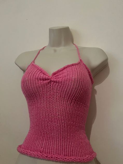 #handmade #knit #crochet #depop #uk #summer #barbie Barbiecore Crochet, Trendy Fitted Pink Crochet Top, Crochet Barbie Top, Cute Pink Crochet Top, Pink Crochet Top, Fitted Pink Crochet Top, Handmade Pink Crochet Summer Top, Barbie Crochet Top, Fitted Handmade Pink Crochet Top