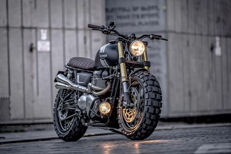 Triumph T100 from Down & Out Café Racers - Bike EXIF Honda Street Bikes, Bike Collection, Triumph Bikes, Triumph Scrambler, Scrambler Motorcycle, Dream Bike, Cafe Racer Bikes, Bikes And Cars, Triumph Bonneville