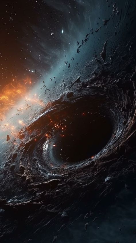 Black Hole Picture, Space From Earth, Space Wallpaper Black Hole, Cool Space Wallpapers, Interstellar Wormhole, Wormhole Art, Black Space Background, Earth Pictures From Space, Space Black Hole