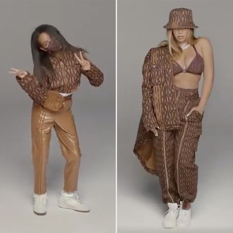 Rising Style Star! Blue Ivy Carter Models with Mom Beyoncé for New Adidas x Ivy Park Campaign Ivy Park Outfit, Icy Park Beyonce, Blue Ivy Carter Outfits, Ivy Park Campaign, Beyonce And Blue Ivy, Blue Ivy And Beyonce, Ivy Park Adidas, Beyonce Ivy Park, Beyoncé Ivy Park Adidas