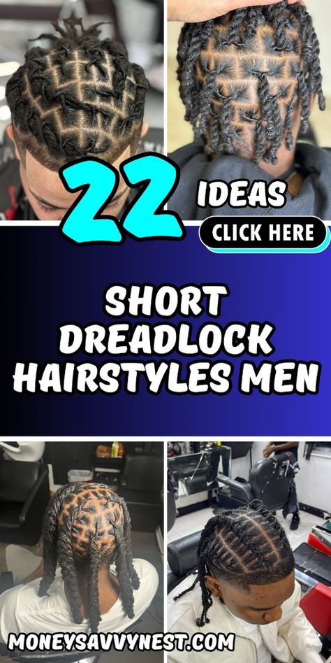 Explore the latest trends in men's short dreadlock hairstyles. Whether you prefer a bold statement or a minimalist approach, our guide covers all the stylish options for 2024. Styling Dreadlocks For Men, Short Loc Style For Men, Starter Locs Hairstyles Men, Mens Locks Dreadlocks, Short Locs Styles Men, Loc Styles For Short Hair Men, Loc Styles For Men Short Locs, Short Locks Hairstyle Men, Man Loc Styles