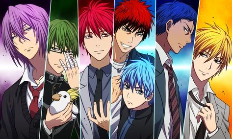 Kuroko no Basket generation of miracles Vorpal Swords, Last Game Manga, Kagami Kuroko, Kuroko No Basket Characters, Midorima Shintarou, Susanoo Naruto, Kise Ryouta, Generation Of Miracles, Kuroko Tetsuya