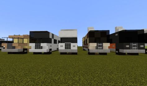 Motorhomes Minecraft Project Minecraft Rv Camper, Minecraft Auto Sorter, Minecraft Car Dealership, Van Minecraft, Minecraft Traveling Cart, Minecraft Vehicles, Minecraft W, Minecraft City Buildings, City Ideas