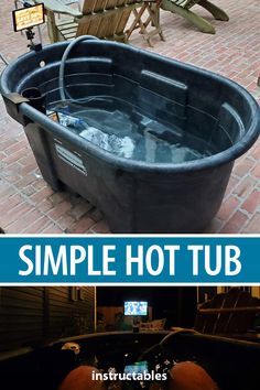 Stock Tank Bathtub, Diy Stock Tank Hot Tub, Plastic Stock Tanks, Hillbilly Hot Tub, Stock Pool, Backyard Hot Tub, Stock Tank Hot Tub, Tank Pools, Diy Stock Tank