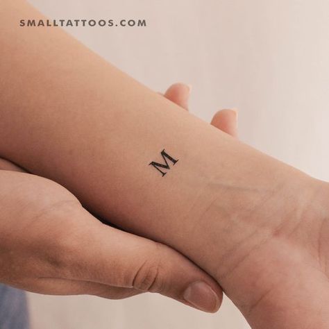 M Uppercase Serif Letter Temporary Tattoo (Set of 3) Fonts for tattoos #fontsfortattoos tattoo #tattoo tattoos #tattoos fonts #fonts font #font 10.354 Block Letter Tattoo, Letter M Tattoos, 11 11 Tattoo, Vertical Tattoo, Fonts For Tattoos, Tattoos Fonts, Bible Verse Tattoos, Names Tattoos For Men, Verse Tattoos