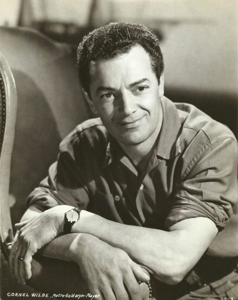 Cornel Wilde, Kingdom Of Hungary, Fatherless Behavior, Mulberry Street, Vintage Portrait, Portrait Photos, Vintage Everyday, 50s Vintage, 20th Century Fox