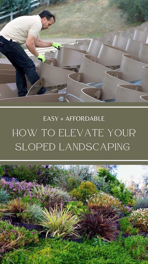 Sloped Landscaping, Steep Hill Landscaping, Dirt Locker, Backyard Hill Landscaping, Steep Gardens, Sloped Backyard Landscaping, Terraced Landscaping, Landscaping A Slope, Landscaping On A Hill