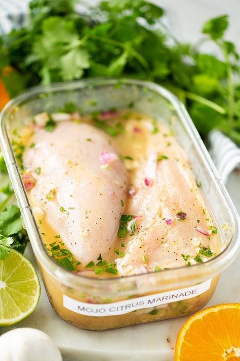 Mojo Marinade, Marinade Chicken, Citrus Marinade, Marinade Sauce, Chicken Marinade, Baked Chicken Wings, Marinade Recipes, Easy Pork, Princess Cruises