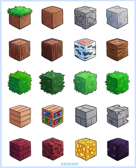 Block Pixel Art, Square Drawing Ideas, Painting Minecraft, Pixel Art Minecraft, Square Drawing, Minecraft Blocks, Minecraft Drawings, Isometric Drawing, Clay Jar