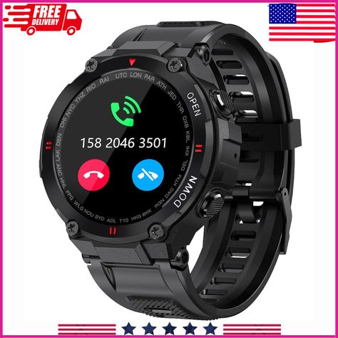 Check out Military Smart Watch for Men Outdoor Waterproof Tactical Smartwatch Bluetooth, the latest item I added on eBay! #eBay #eBaySeller Best Military Watch, Best Smart Watches, Dragon Ring, Smart Watches Men, Smart Watches, Military Watches, Watch For Men, Built In Speakers, Digital Watch