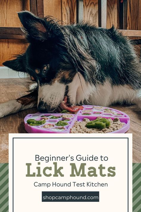 Lick Mat Recipes Cat, Easy Lick Mat Recipes, Lick May Recipes, Recipes For Dog Lick Mats, Lick Mat Recipes For Puppy, Lick Pads For Dogs, Frozen Dog Lick Mats, Senior Dog Activities, Dog Enrichment Lick Mat