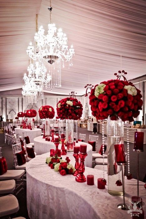 White And Red Wedding, Wedding Color Schemes Spring, Red And White Weddings, Stunning Wedding Venues, Extravagant Wedding, American Wedding, Glam Decor, Ideal Wedding, Bridal Photos