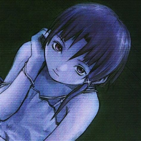 Serial Experiments Lain, An Anime, Hair, Anime, Blue