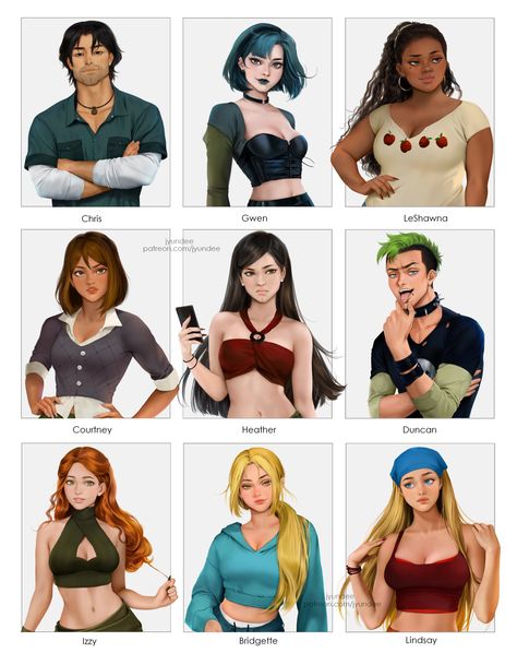 Body Antomany Reference, Chris Mclean, Drama Island, Total Drama Island, Design Drawings, People Illustration, Total Drama, Reference Poses, Free Anime