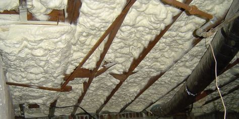 4 Pitfalls of Spray Foam Insulation - Energy Vanguard Diy Spray Foam Insulation, Crawl Space Insulation, Basement Insulation, Spray Insulation, Ceiling Insulation, Home Insulation, Phoenix Homes, Spray Foam Insulation, Diy Ceiling