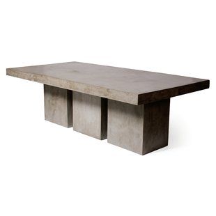 SeasonalLiving Perpetual Olympus Teak Dining Table | Wayfair Tuscan Dining Table, Concrete Outdoor Dining Table, Slate Table, Outdoor Console Table, Seasonal Living, Concrete Dining Table, Tuscan Design, Tuscan Kitchen, Mediterranean Home Decor