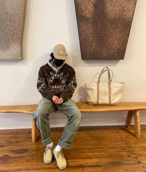 Allan on Instagram: “cozy” Carpenter Pants Outfit, Streetwear Fall Outfits, Pants Outfit Winter, Carhartt Carpenter Pants, Jackets Vintage, Winter Pants Outfit, Streetwear Fall, Fall Winter Fashion, Workwear Style