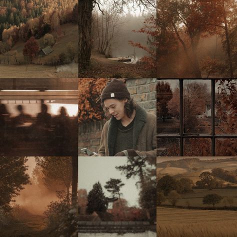 Harry Styles Autumn Aesthetic, Harry Styles Fall Aesthetic, Harry Styles Autumn, Harry Styles Fall, Fall Moodboard, Fall Autumn Aesthetic, Harry Styles Aesthetic, Edit Ideas, Preppy Fall