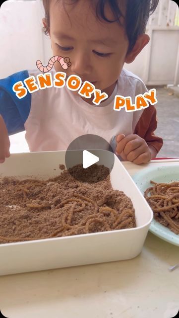 Bubu & Kala | Toddler Activities | Ide Bermain on Instagram: "Hari ini, Kala bermain sensory play "cacing tanah"

Bahan yang digunakan:
- Tepung terigu
- Kopi bubuk
- Minyak goreng
- Spageti rebus

#kalafzabad #idebermainanak #idebermain #idebermaindirumah #idebermainanakdirumah #toddleractivities #sensoryplay #sensoryactivity" Preschool Bugs, Cacing Tanah, Bugs Preschool, Sensory Play, Toddler Activities, Bugs, Preschool, On Instagram, Instagram