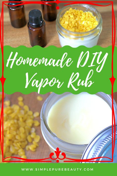 DIY vapor rub has never been easier than this simple homemade recipe! Plus, with the addition of essential oils, your vapor rub recipe will smell better than other other options out there! When those germs come knocking on your door, you need essential oil vapor rub on your side! The natural ingredients in this vapor rub recipe can support your respiratory system like no other! Don't let the Christmas holiday "gift" you with a cold. #DIY #essentialoils #vaporrub Diy Vapor Rub, Chest Rub, Essential Oils For Kids, Vapor Rub, Diy Skin Care Recipes, Rub Recipes, Diy Beauty Recipes, Diy Essential Oils, Natural Diy