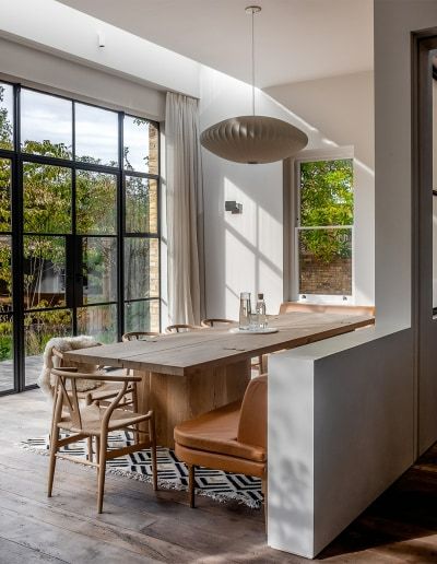 Tour a Refurbished London Home with Plenty of Old Charm, and a Brand-New, Giant Skylight Flat Roof Shed, Crittal Doors, New Staircase, Room Extensions, London Townhouse, Wood Pergola, Global Home, Victorian Buildings, Glass Roof