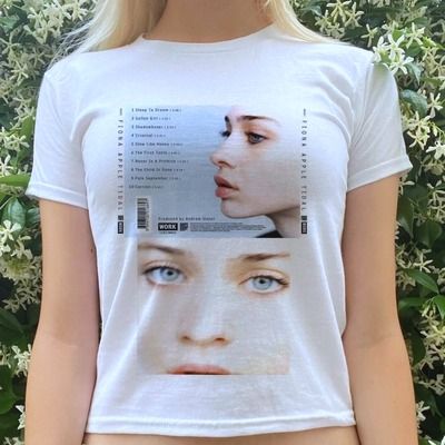 Fiona Apple Clothes, Fiona Apple Shirt, 90s Tops, Harajuku Grunge, Fiona Apple, Vintage Short, Women Vintage, Dream Clothes, Band Tees