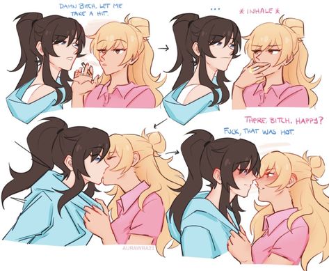 Yuri Comics, Ball And Chain, Lgbtq Funny, Yuri Manga, Lesbian Art, Lgbt Art, Yuri Anime, Cute Couple Art, Anime Girlxgirl