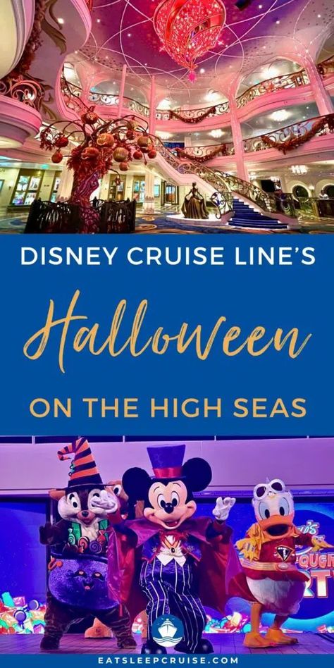 Halloween On The High Seas, Cruise Checklist, Disney Halloween Cruise, Halloween Themed Activities, Disney Cruise Vacation, Sea Activities, Disney Cruise Ships, Disney Cruise Tips, Cruise Essentials