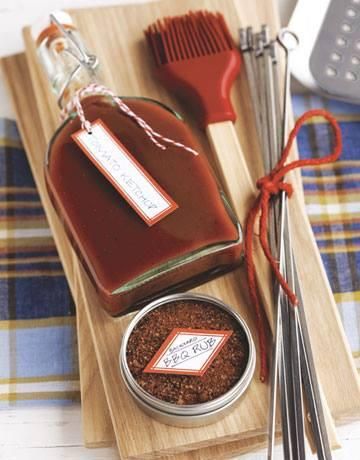 This recipe for bourbon whiskey BBQ sauce is undoubtedly delish. Ingredients1/2 onion, minced4 cloves garlic, minced3/4 cup bourbon whiskey1/2 teaspoon ground black pepper1/2 tablespoon salt2 cups ketchup1/4 cup tomato paste1/3 cup cider vinegar2 tablespoons liquid smoke flavoring1/4 cup Worcestershire sauce1/2 cup packed brown sugar1/3 teaspoon hot pepper sauce, or to tasteDirectionsIn a large skillet over medium heat, combine the onion, garlic, and whiskey. Simmer for 10 minutes, or until oni Thanksgiving Gift Basket Ideas, Whiskey Bbq Sauce, Chocolate Dipped Apricots, Sugar Cubes Diy, Spice Tea Mix, Bbq Gift Basket, Thanksgiving Gift Basket, Homemade Coffee Syrup, Homemade Rubs