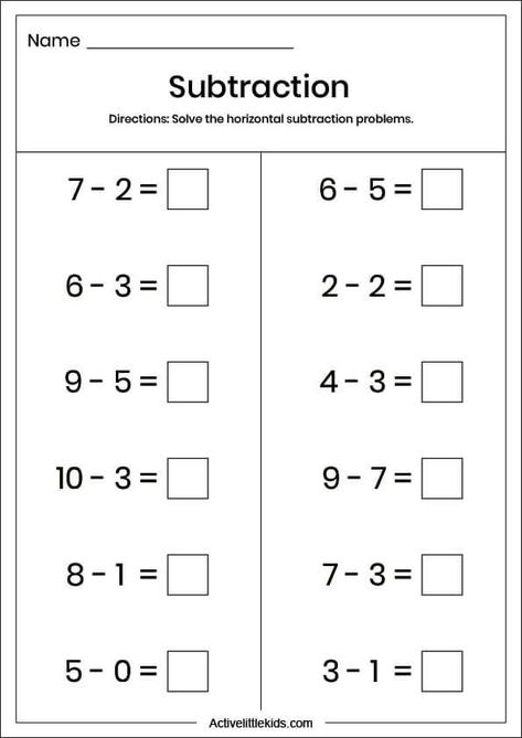 Free subtraction worksheets for kindergarten - 35 Free Pages Kindergarten Worksheets Subtraction, Kindergarten Math Worksheets Subtraction, Addition And Subtraction Worksheets For Kindergarten, Subtraction Worksheets Grade 1, Free Subtraction Worksheets, Subtraction Worksheets For Kindergarten, Math Worksheets 1st Grade, Math Worksheets Preschool, Math Worksheets Multiplication