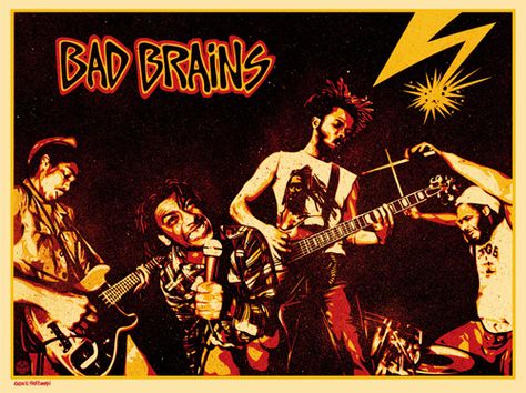 Bad Brains Poster, Bad Brains, Bad Brain, Hardcore Punk, Punk Rocker, Music Images, Punk Music, Punk Bands, Johnny Cash