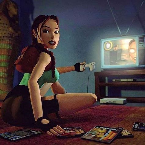 NEVER STOP PLAYING. on Instagram: “We have to go back— back to the 90's! #PlayStation #PlayStationNetwork #PlayStationNow #CrashBandicoot #CTR #CrashTeamRacing #PSone #Retro…” Tomb Raider 1996, Classic Tomb Raider, Lara Croft Classic, Tomb Raider 3, Tomb Raider Video Game, Tomb Raider Art, Back To The 90's, Tomb Raider Cosplay, Crash Team Racing