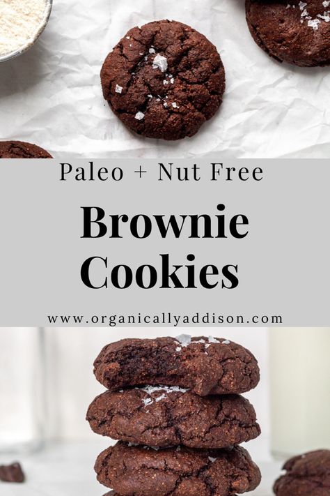 Nut Free Desserts, Paleo Brownies, Paleo Cookies, Paleo Recipes Dessert, Nut Free Recipes, Paleo Baking, Clean Eating Desserts, Healthy Brownies, Paleo Sweets