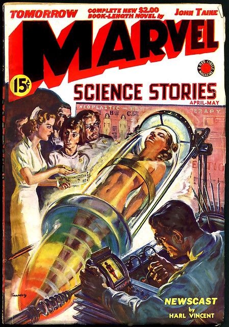 Pulp Science Fiction, Arte Pulp, Science Fiction Magazines, Science Stories, Pulp Fiction Art, Retro Kunst, Sci Fi Comics, Mad Science, Pulp Magazine