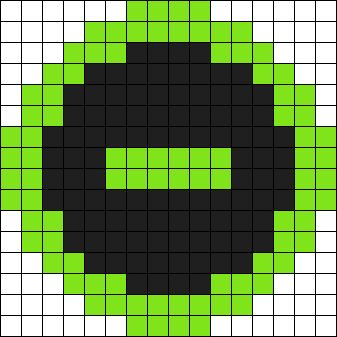 Type O Negative Patch, Band Logo Pixel Art, Type O Negative Logo, Logo Perler Beads, Minecraft Perler Beads, Patch Blanket, Melty Bead Designs, Pixel Grid, Crochet Graphs