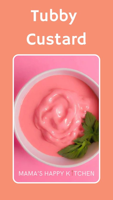 It's been a long time my kids watched Teletubbies. They were crazy about them when they were little. Their custard looks fun and yummy, so today, I decided to make the tubby custard recipe. It's super simple and easy, perfect for your little one or if you're just curious about its delicious taste. Tubby Custard, Custard Recipe, Custard Cake, Pudding Cups, Custard Recipes, Creamed Eggs, Easy Smoothies, Easy Treats, Egg Whisk