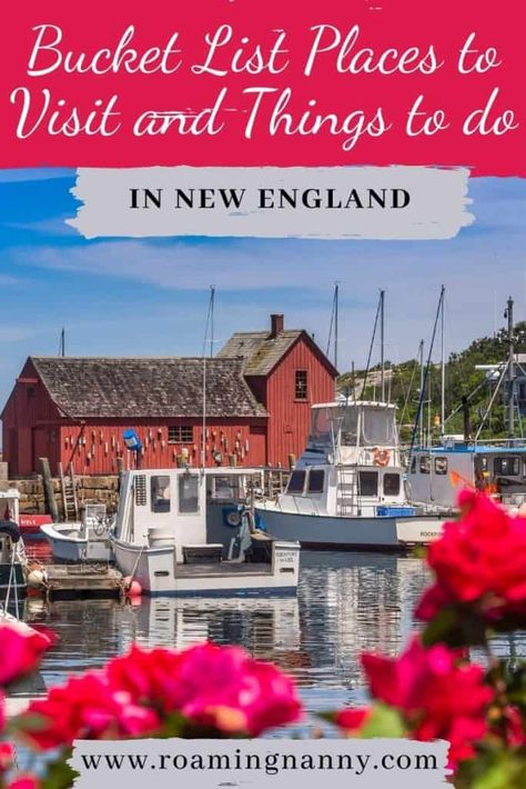 Bucket List Places to Visit and Things to do in New England Bucket List Places To Visit, Bucket List Places, England Travel Guide, Usa Destinations, New England Road Trip, Boston Travel, East Coast Travel, New England Travel, New England Fall