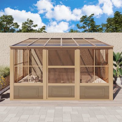 Add fun to your outdoor space with this wall mounted solarium sunroom. This extension will provide you with a space for your beloved family and friends to gather, dine and relax, or it can be the perfect place for your spa. This addition to your outdoor living space will shelter you from the elements for years to come while adding value to your property. The unit can be left in place all year round, saving you the hassle of installing and removing it at the end of the season. Constructed from an Wall Mounted Gazebo, Enclosed Porch Ideas On A Budget, Pine Sunroom, Diy Sunroom On A Budget, Tiny Sunroom, Eichler Kitchen, Sunroom Kits, Sunroom Patio, Camping Gazebo