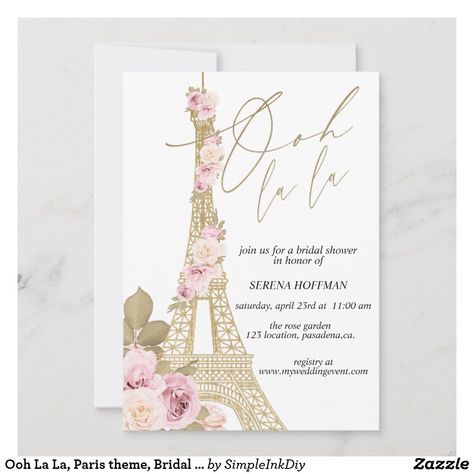 Bridal Shower Parisian Theme, Paris Wedding Invitations, Parisian Themed Bridal Shower Ideas, Paris Bridal Shower Ideas, Paris Themed Bridal Shower Ideas, French Themed Bridal Shower Ideas, Paris Theme Invitations, Parisian Bridal Shower Ideas, Paris Bachelorette Party