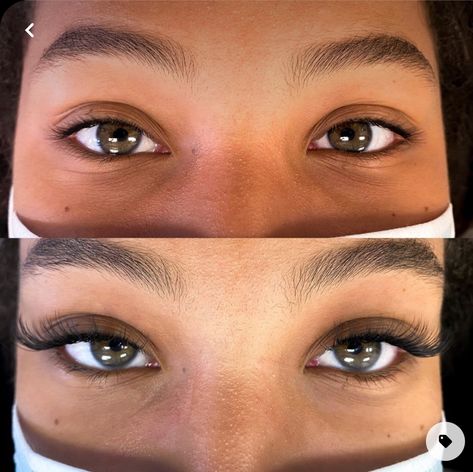 Hooded Eye Extensions, Lash Extensions Round Face, Lashes Before And After Extensions, L Shape Lash Extensions, Almond Lash Extensions, Lash Extensions Classic Cat Eye, Pretty Eye Shape, Classic Cateye Lashes, Classic Lash Extensions Styles Cat Eye