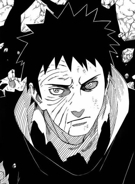 Obito Uchiha Manga Black And White, Naruto Madara, Madara Wallpaper, Whatsapp Wallpapers Hd, Kakashi And Obito, Uchiha Obito, Tobi Obito, Itachi Uchiha Art, Manga Naruto