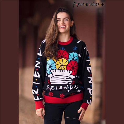 Check this out! ⚡ Holiday Fashion by Fandom Forward https://www.shopper.com/p/YFyv Ugliest Christmas Sweaters, Friends Sweater, Banana Hammock, Apple Watch Bands Fashion, Friends Merchandise, Friends Holiday, Friend Crafts, Friends Tv Series, Friends Moments