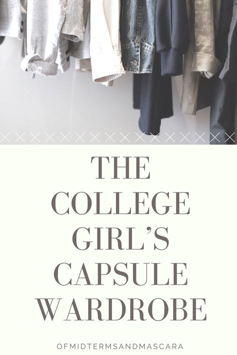 University Wardrobe Essentials, Capsule Wardrobe University, Capsule Wardrobe College Student, Capsule Wardrobe For University, Capsule Wardrobe For College Students, Capsule Wardrobe College, Capsule Wardrobe For College, Going To Class Outfit College, College Clothing Essentials