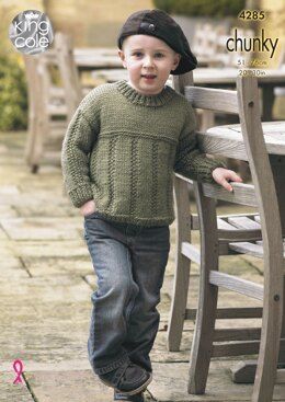 Chunky Knit Sweater Pattern, Kids Sweater Pattern, Boys Knitting Patterns Free, Knitting Patterns Boys, Boy Jumper, Kids Knitting Patterns, Baby Boy Knitting Patterns, Knit Cardigan Pattern, Chunky Knitting Patterns