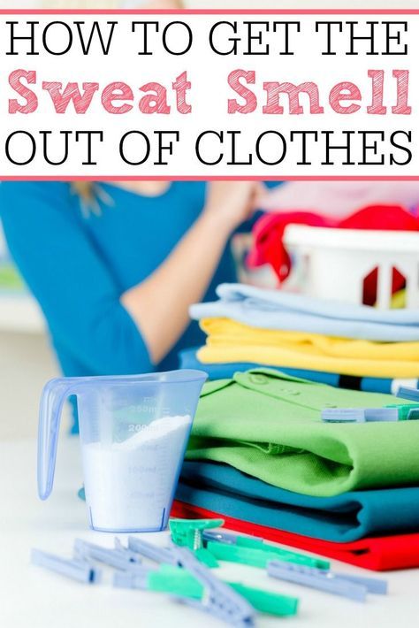 Remove The Nasty Odor of Sweat From Workout Clothes, Instead of Having To Throw Them Out! Smelly Laundry, Smelly Clothes, Cleaning Painted Walls, Sweat Stains, Odor Remover, Cleaners Homemade, Laundry Hacks, Clean Dishwasher, Toilet Cleaning