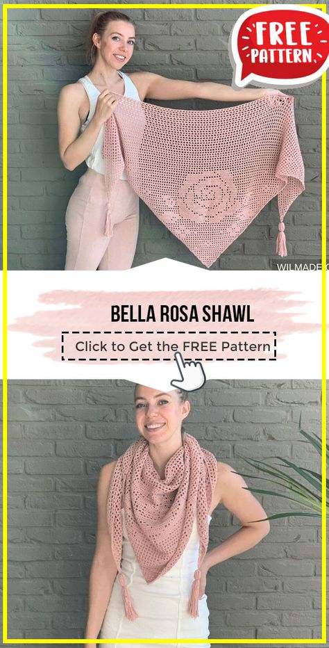 Crocheted Shawl, شال كروشيه, Filet Crochet Charts, Triangle Shawl, Crochet Shawl Pattern Free, Crochet Shawls And Wraps, Vogue Knitting, Crochet Shawls, Shawl Patterns