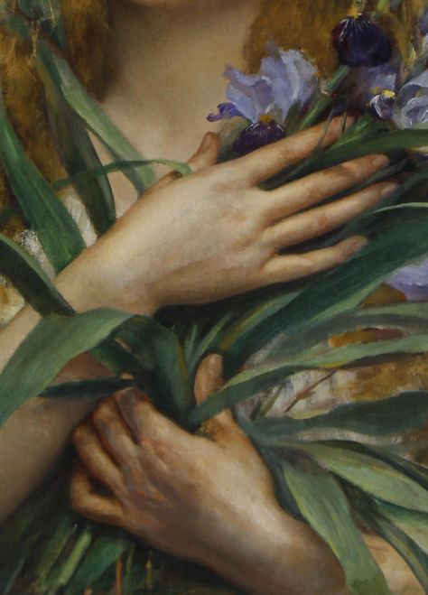 (4) Tumblr Pre Raphaelite Paintings, Istoria Artei, Rennaissance Art, Hands Holding, Holding Flowers, Pre Raphaelite, Arte Inspo, Art Antique, Old Paintings